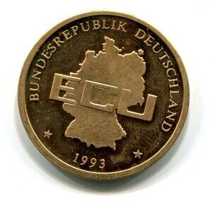 1993 Germany Europa ECU Medal (b735-40)